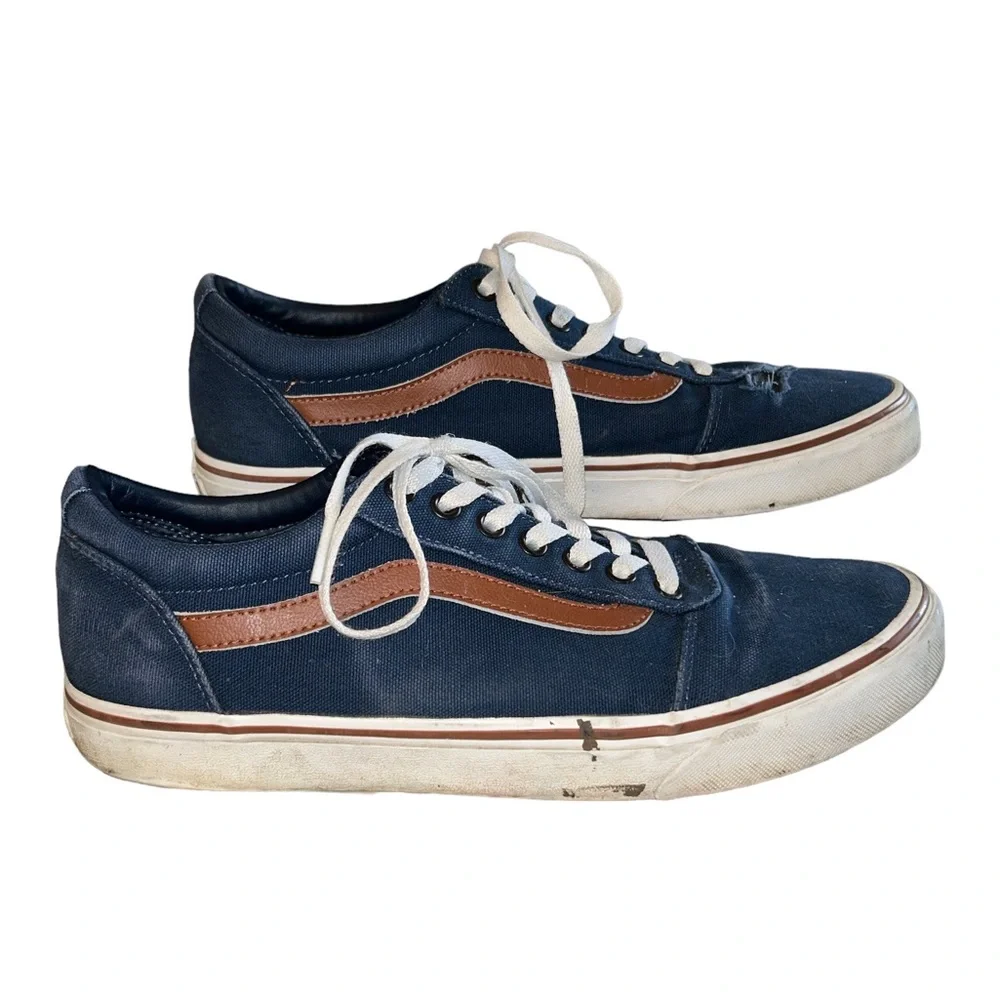 Vans Men's Low-Top Trainers Sneaker C L Dress Blues White Size 10